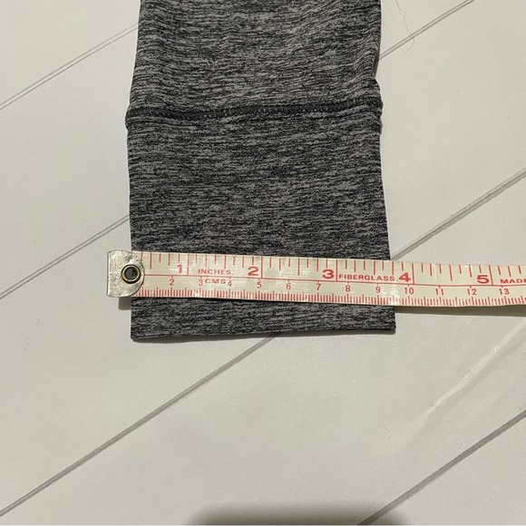 Athleta Gray Heathered Full Zip Hooded Athletic Workout Jacket Woman’s Medium - Picture 4 of 9